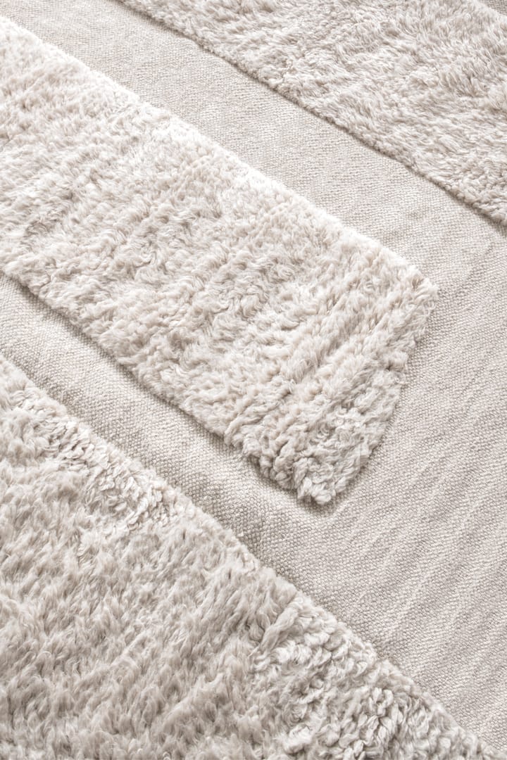 Punja Bricks wool carpet - Bone White. 160x230 cm - Layered