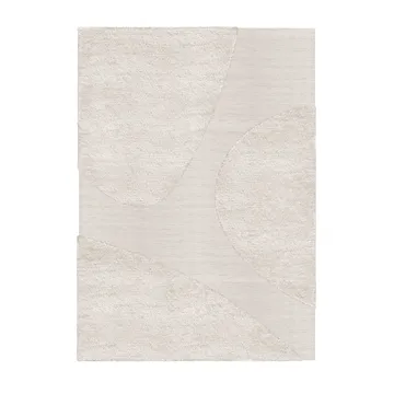 Punja plasma wool carpet 250x350 cm - Off White - Layered