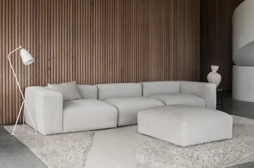Punja plasma wool carpet 250x350 cm - Off White - Layered