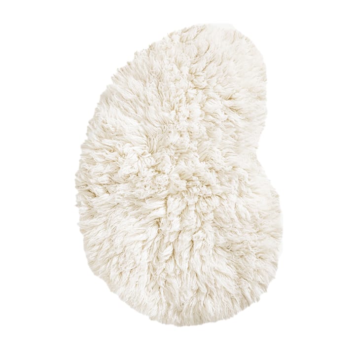 Residue Shaggy wool carpet - Bone White. 180x270 cm - Layered