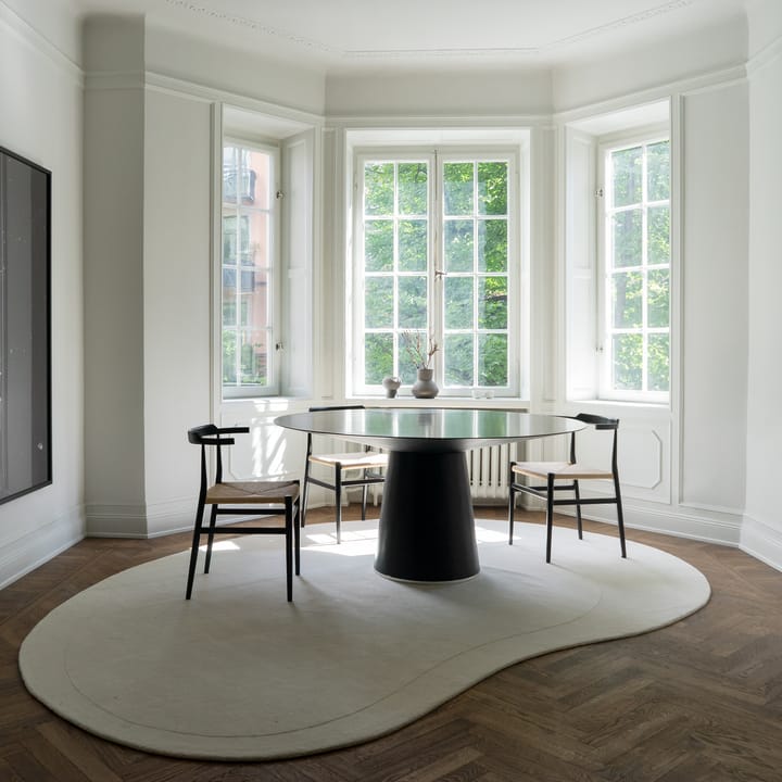 Residue wool carpet 180x270 cm - Bone White - Layered