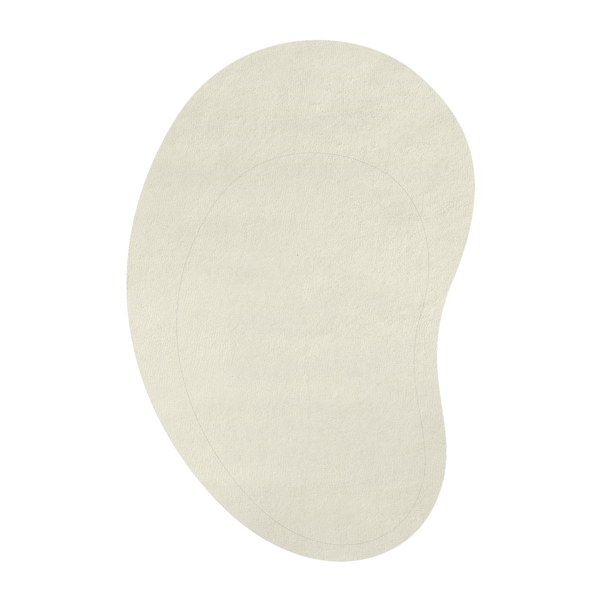 Layered Residue wool carpet 235x350 cm Bone White | Scandinavian Design | Wool rugs | White