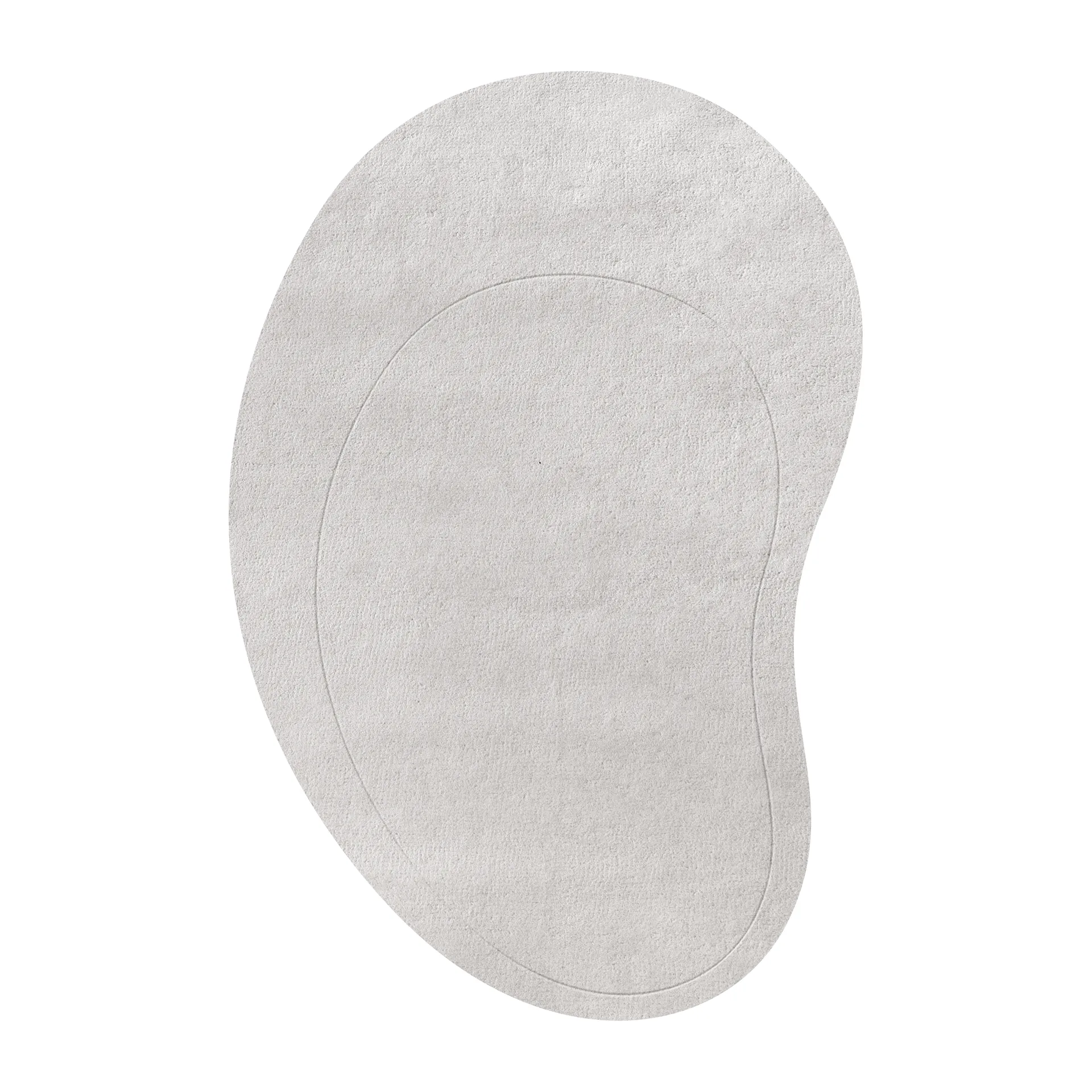 Residue wool carpet, New pearl. 235x350 cm Layered