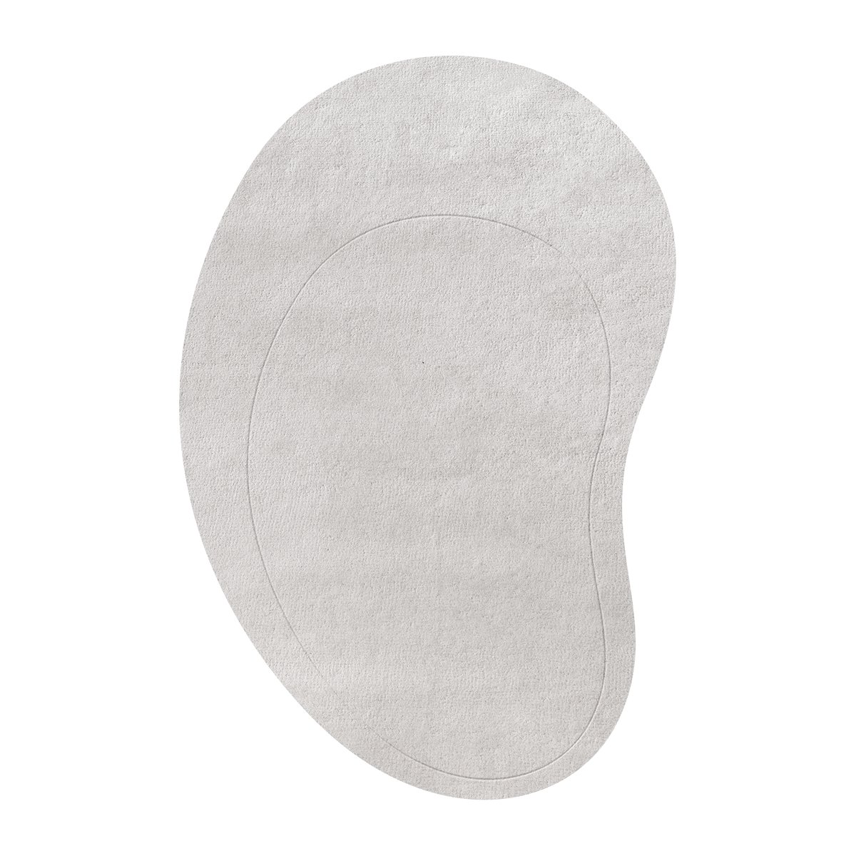 Layered Residue wool carpet New pearl. 265x400 cm | Scandinavian Design | Wool rugs | Grey