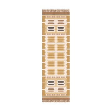 Röllakan Hilma wool carpet 75x240 cm - Marigold - Layered