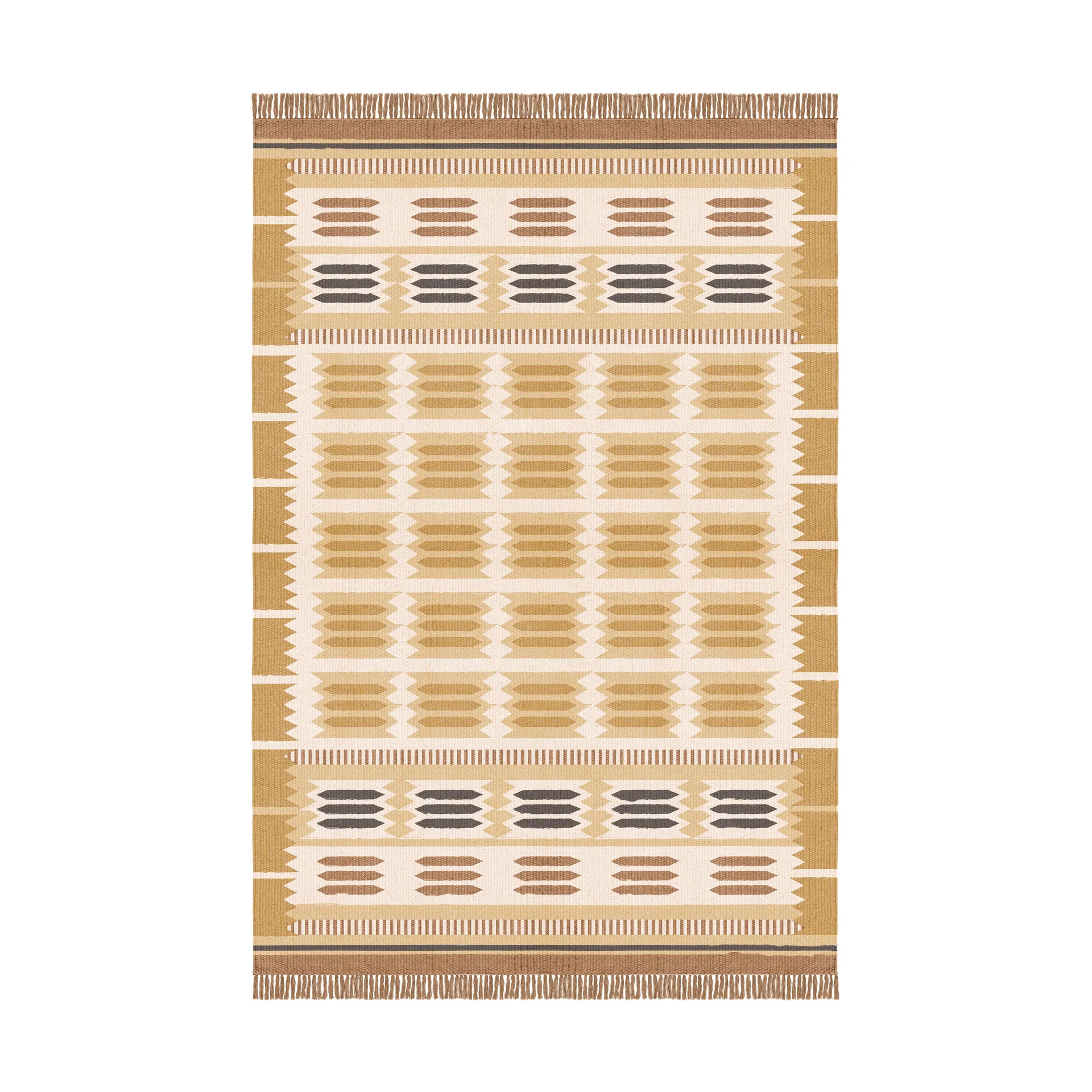 Röllakan Hilma wool carpet, Marigold, 250x350 cm Layered