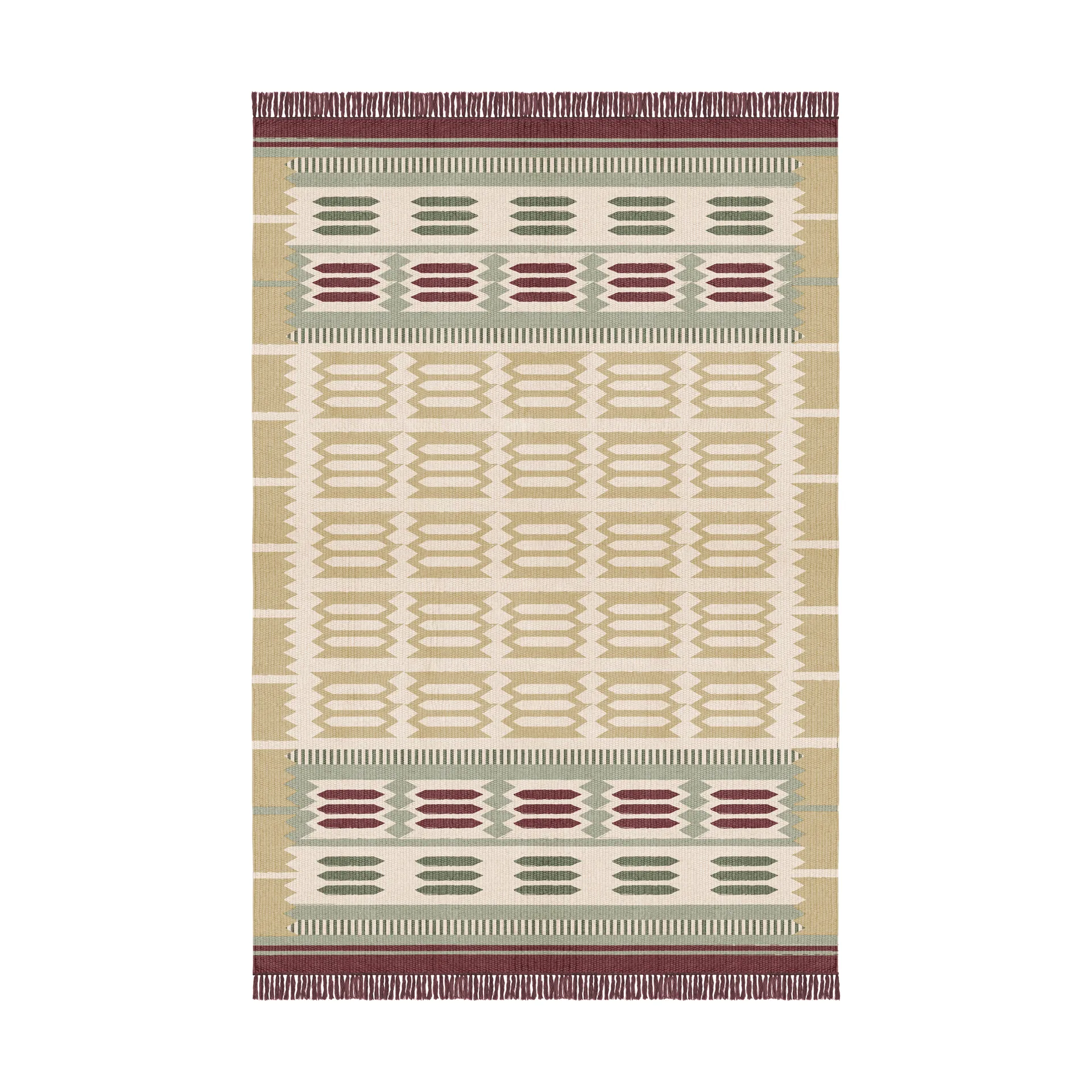 Röllakan Hilma wool carpet, Primrose, 180x270 cm Layered