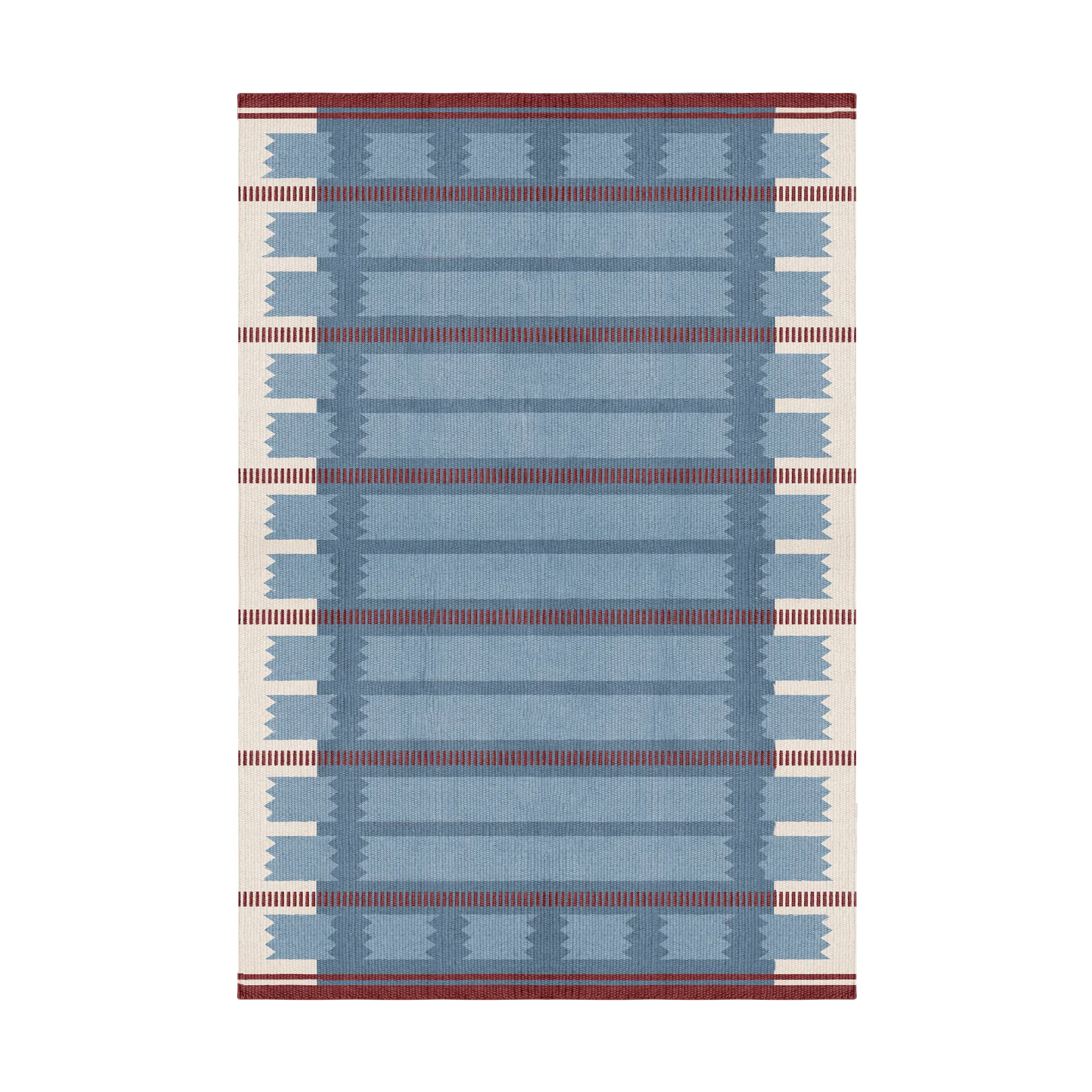 Röllakan Iris wool carpet, Petrol, 250x350 cm Layered