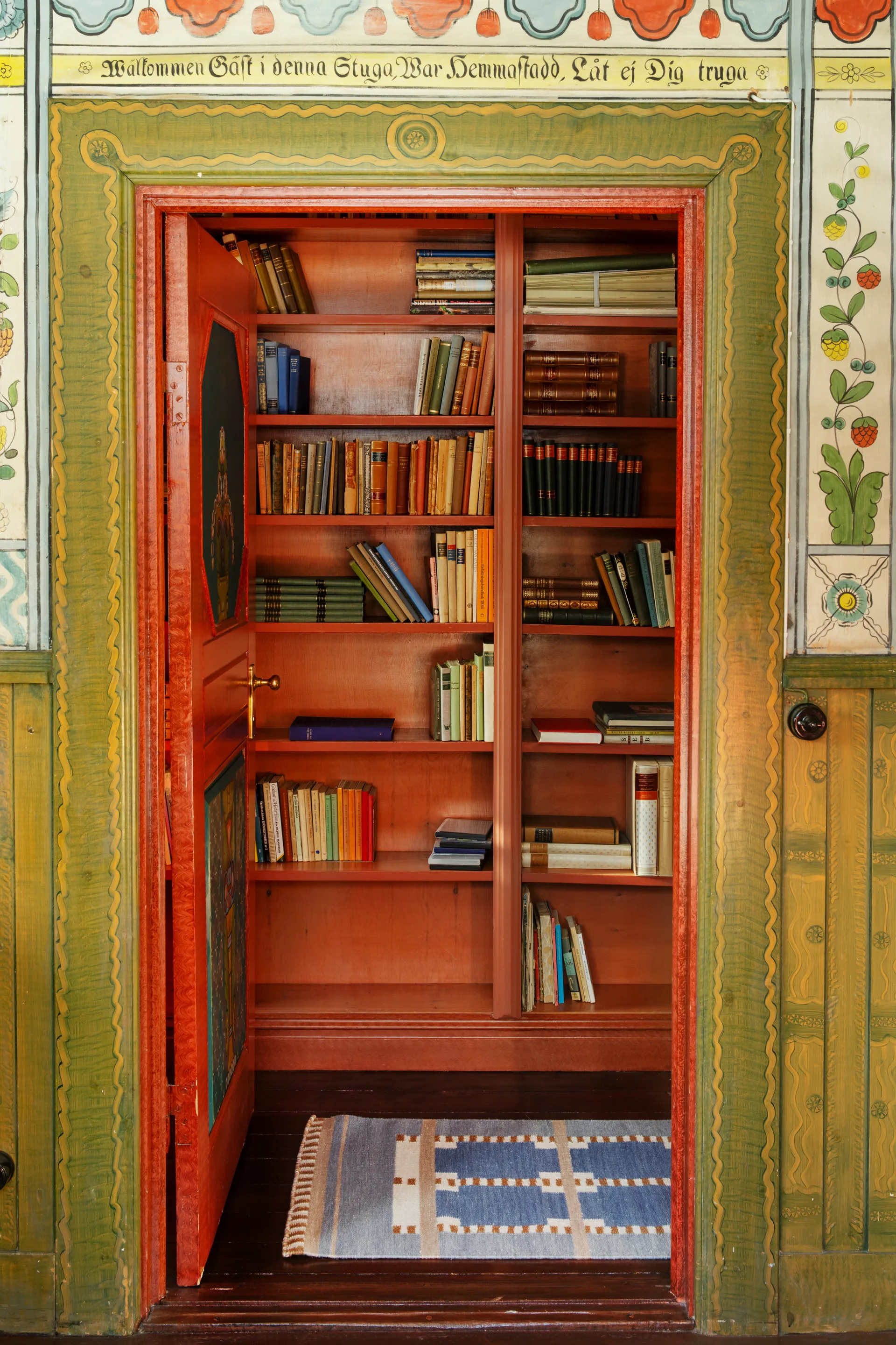 Röllakan Ruth hallway carpet, Summer sky, 75x240 cm Layered