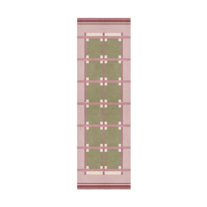 Röllakan Ruth runner - Spring grass, 75x240 cm - Layered