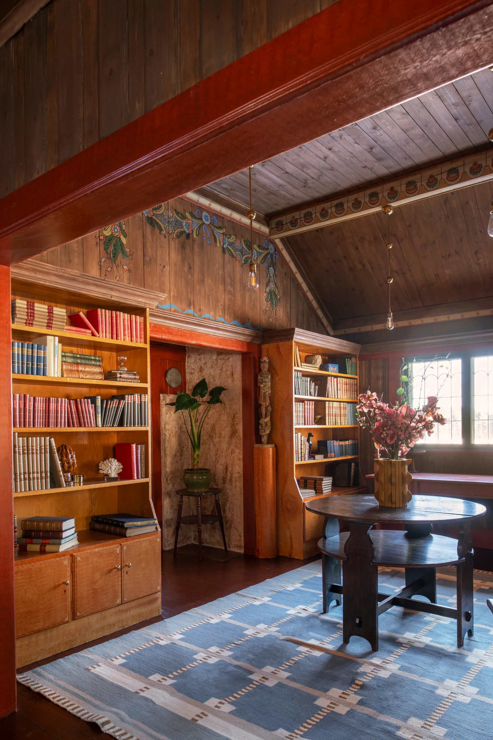 Röllakan Ruth wool carpet, Summer sky, 200x300 cm Layered