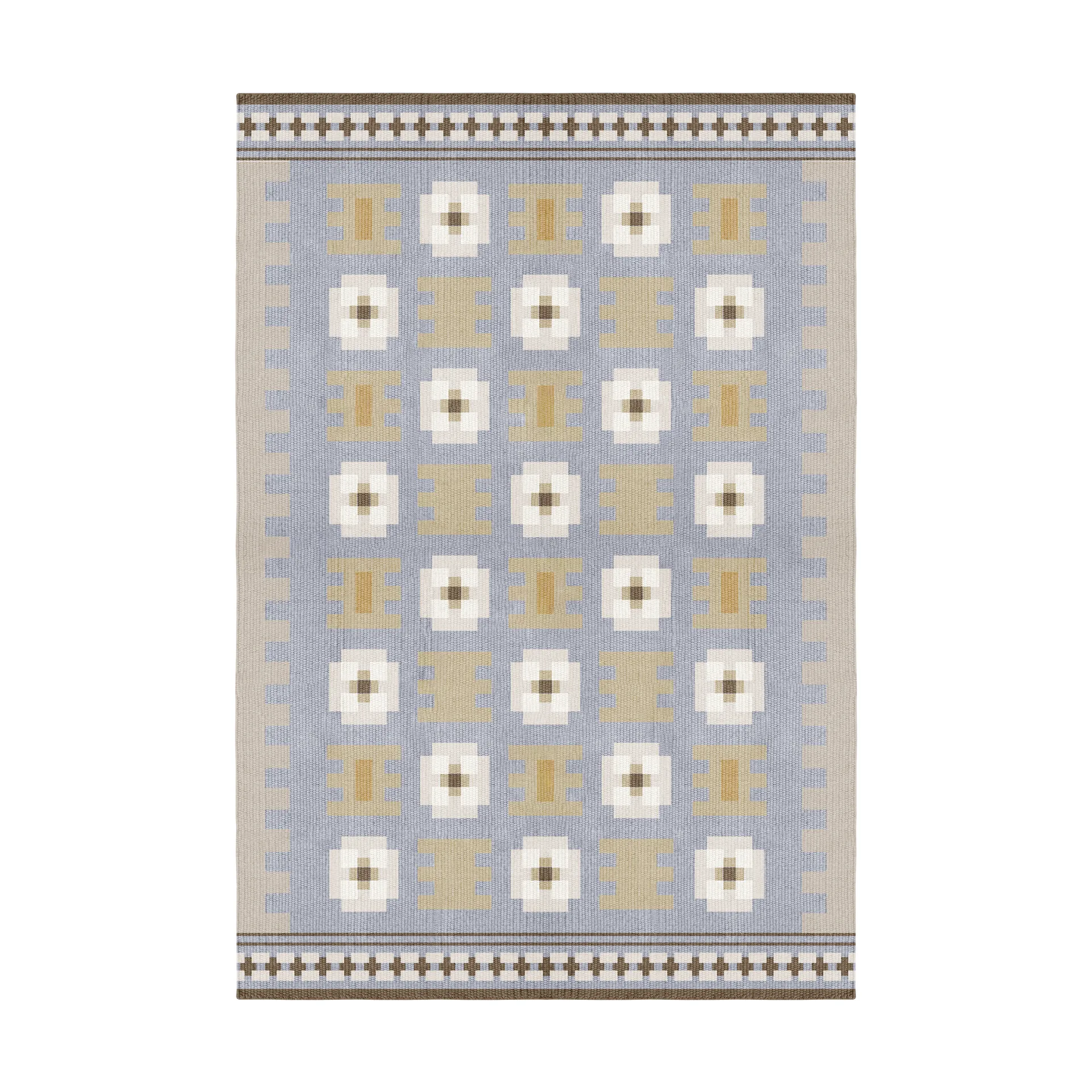 Röllakan Selma wool rug, Dove, 300x400 cm Layered