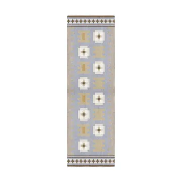 Röllakan Selma wool rug - Dove, 75x240 cm - Layered