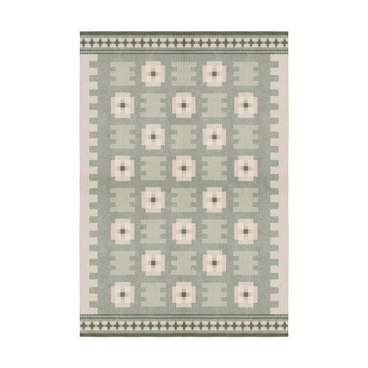 Röllakan Selma wool rug - Sage, 140x200 cm - Layered
