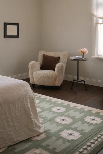 Röllakan Selma wool rug - Sage, 180x270 cm - Layered