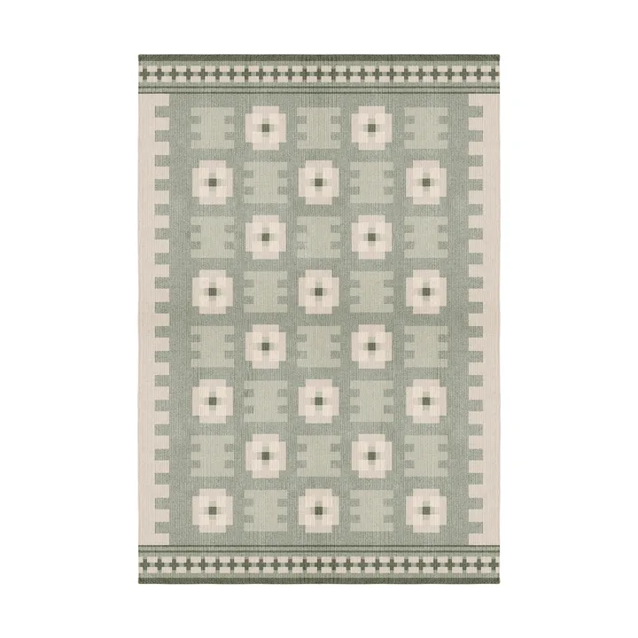 Röllakan Selma wool rug - Sage, 200x300 cm - Layered