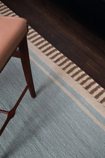 Röllakan Solid wool rug - Sky blue, 140x200 cm - Layered