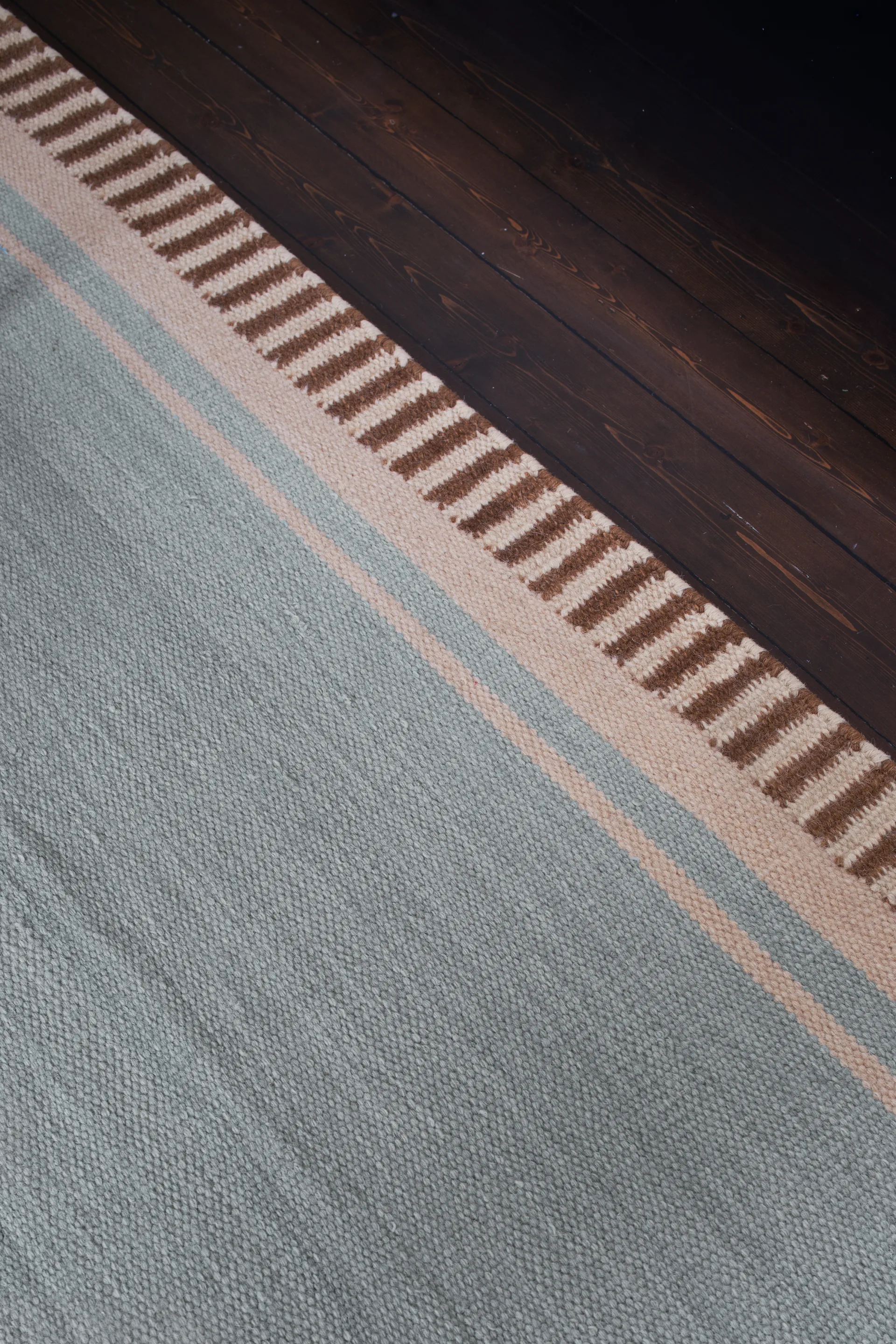 Röllakan Solid wool rug, Sky blue, 200x300 cm Layered