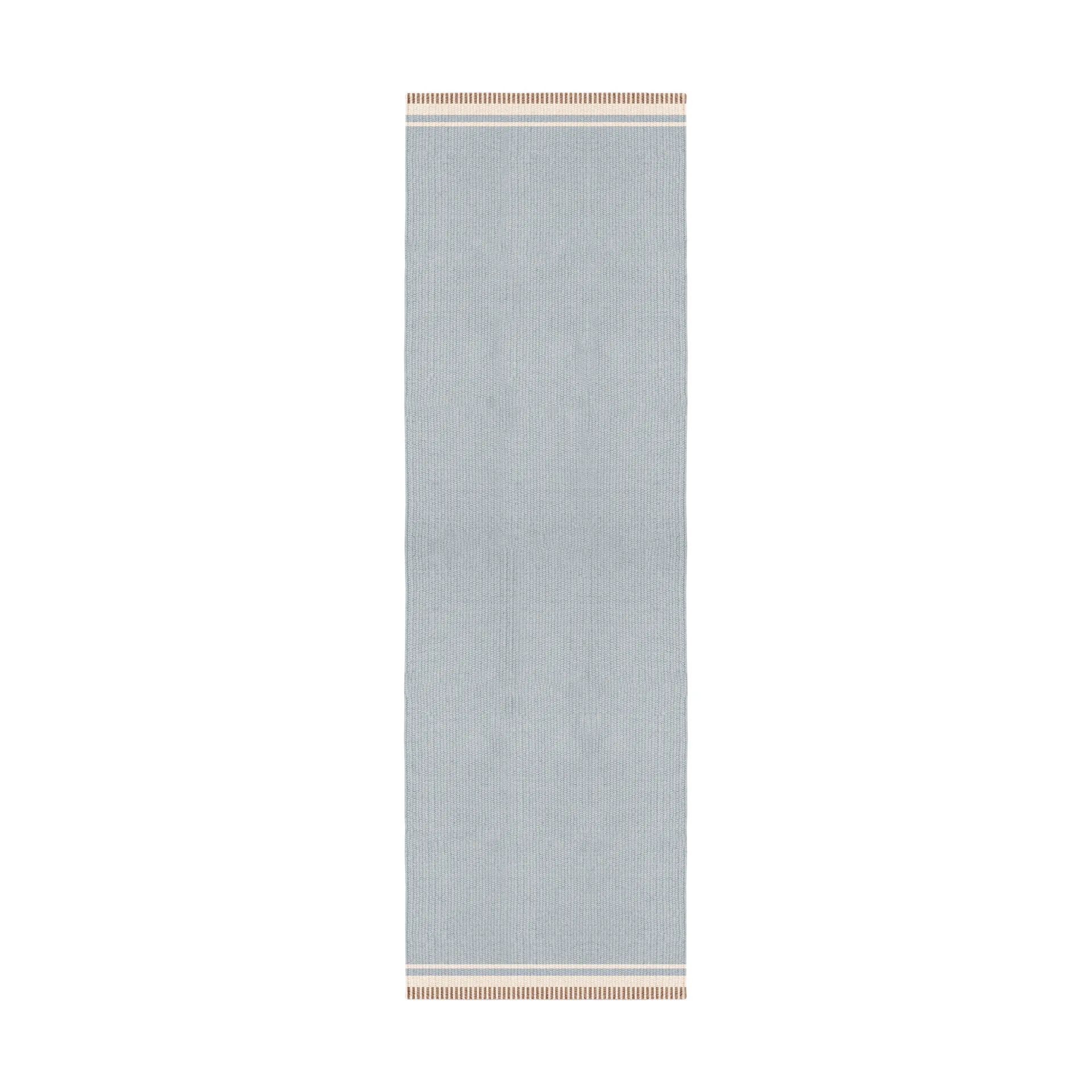 Röllakan Solid wool rug, Sky blue, 80x300 cm Layered