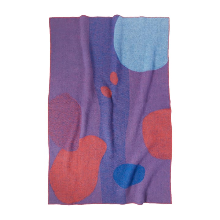 Secret garden wool throw 130x200 cm - Purple - Layered