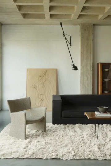 Shaggy rug 180x270 cm - Off White - Layered