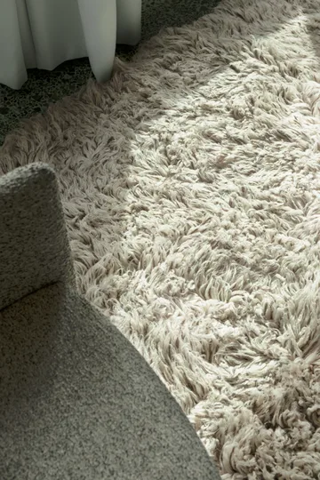 Shaggy rug 250x350 cm - Bone white - Layered