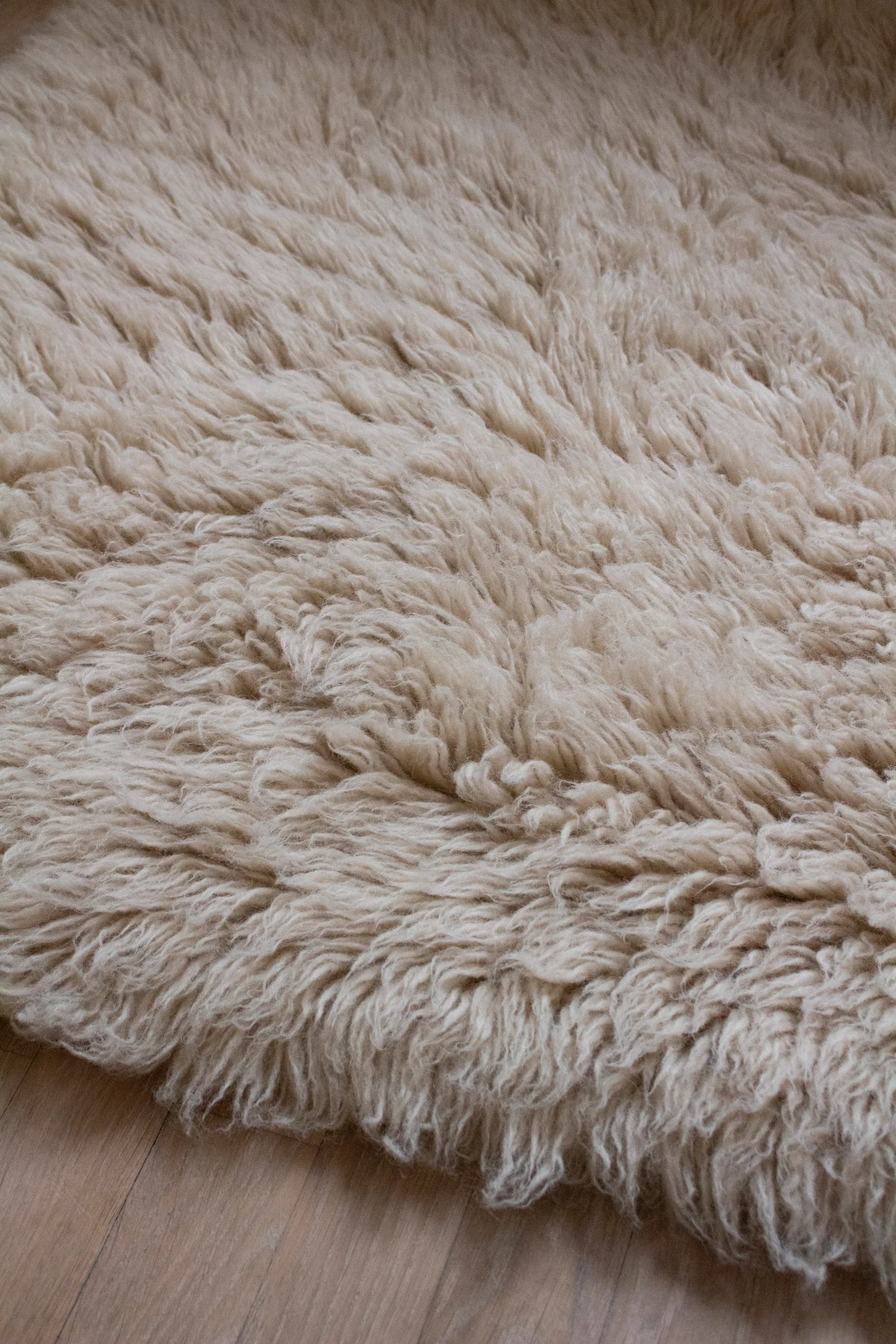 Shaggy rug 250x350 cm, Oatmeal Layered