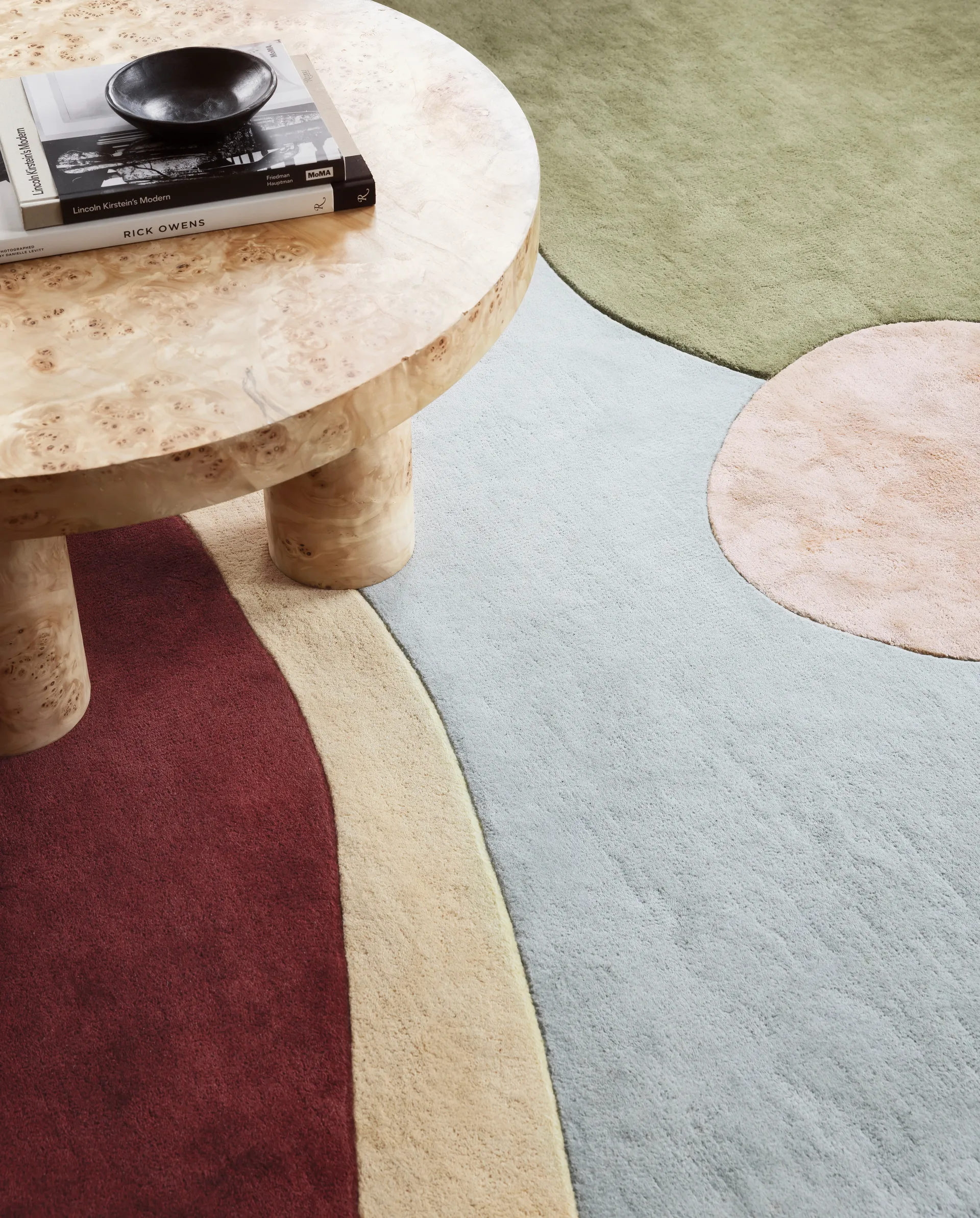 Sleeping Flower wool carpet, 200x300 cm Layered