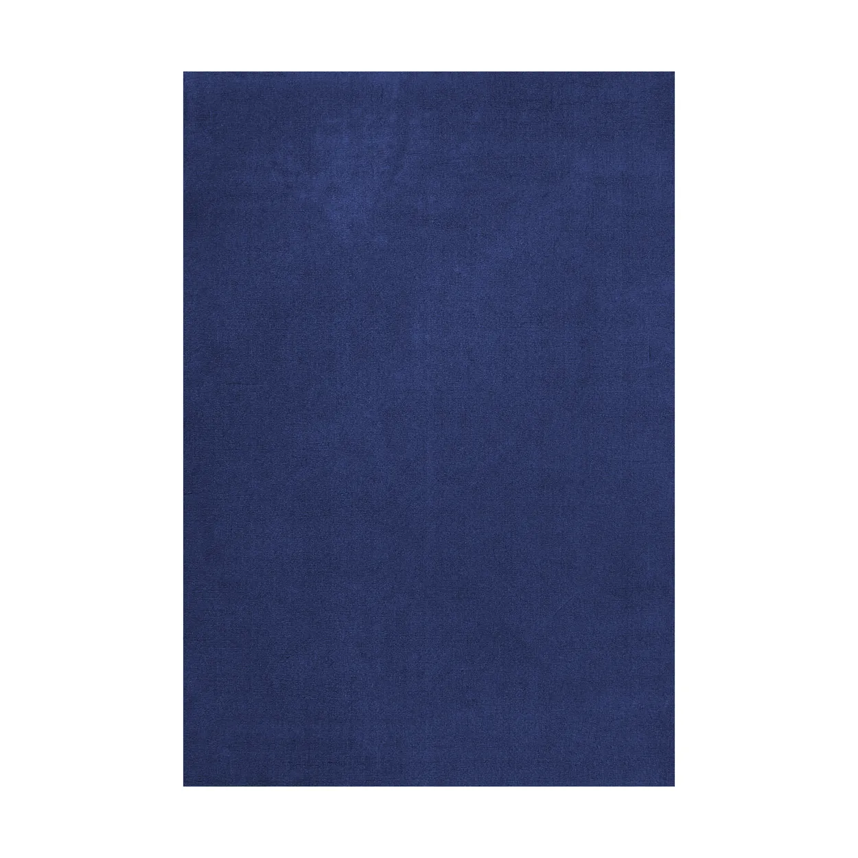 Layered Solid Wool wool rug Dark blue, 180x270 cm | Scandinavian Design | Fringe & Deep pile rugs | Blue