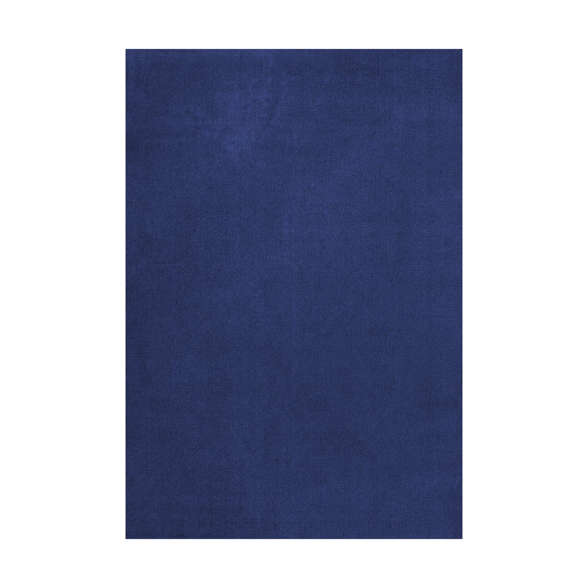 Layered Solid Wool wool rug Dark blue, 300x400 cm | Scandinavian Design | Fringe & Deep pile rugs | Blue