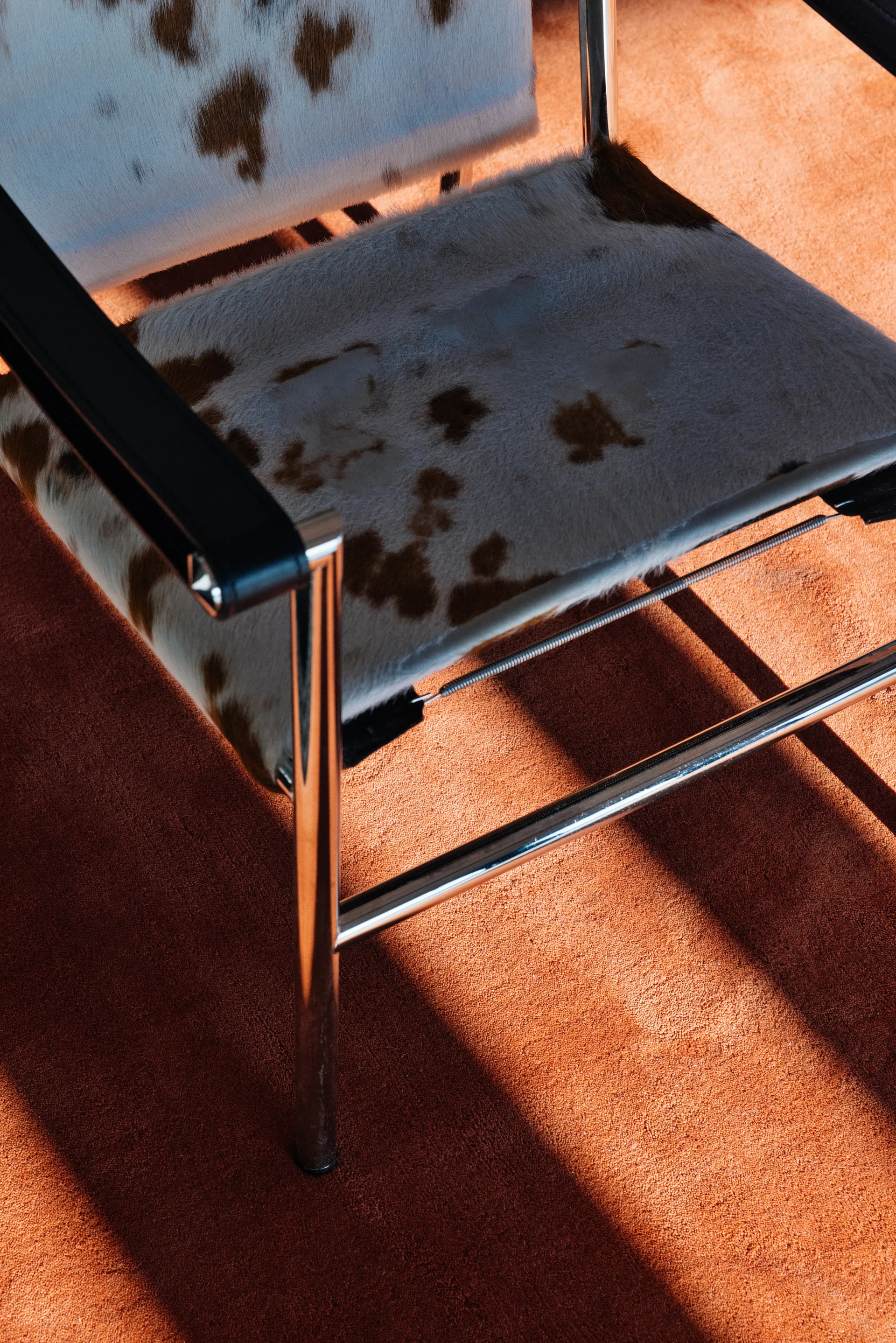 Solid Wool wool rug, Red ochre, 200x300 cm Layered