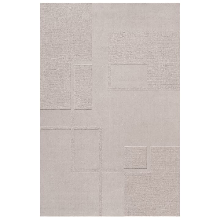 Swedish Grace oatmeal wool rug - 250x350 cm - Layered