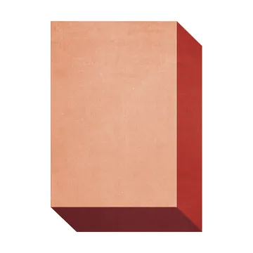 Teklan box wool rug - Corals, 300x400 cm - Layered
