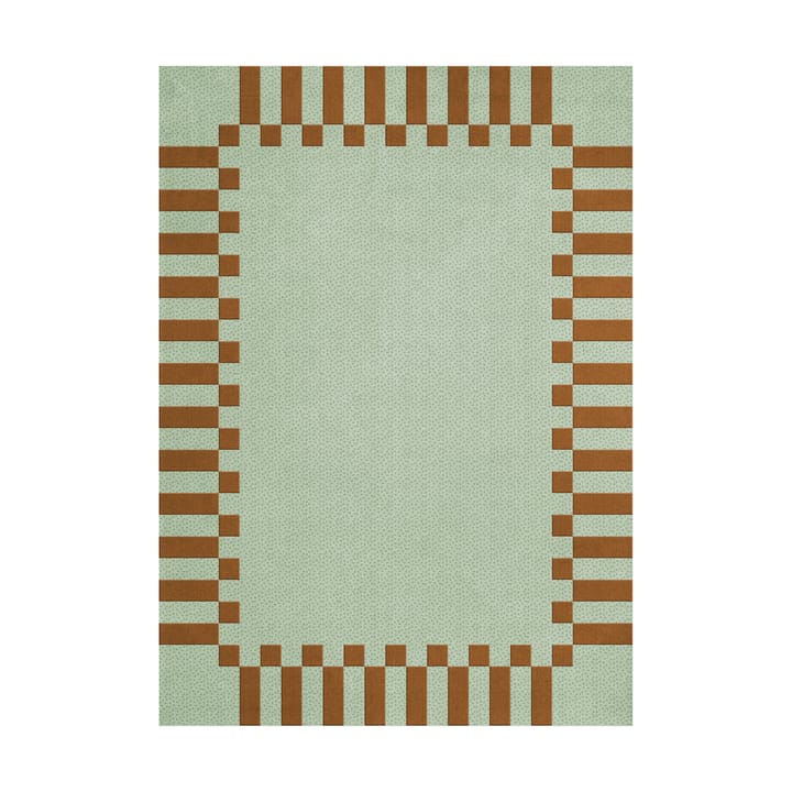 Teklan frame wool rug - Pistachio camel, 180x270 cm - Layered