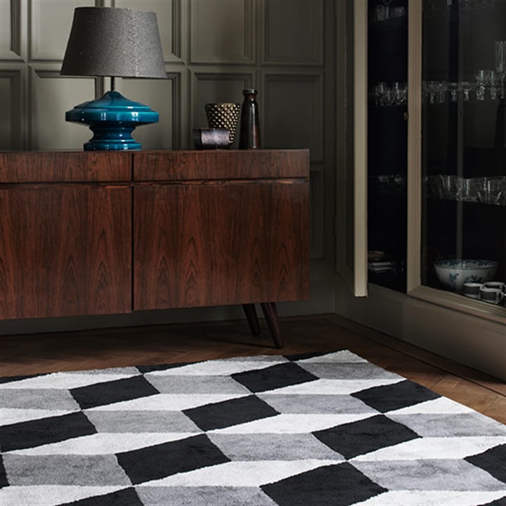Viskos illusion rug , 200x320 cm - elephant gray (grey) - Layered