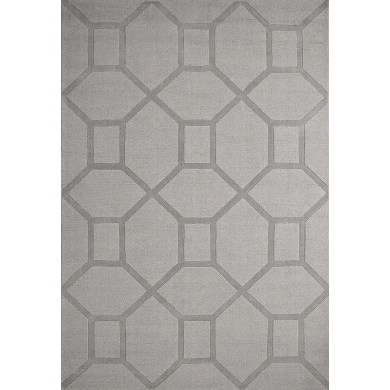 Wool Entrance rug 180x270 cm, True greige Layered