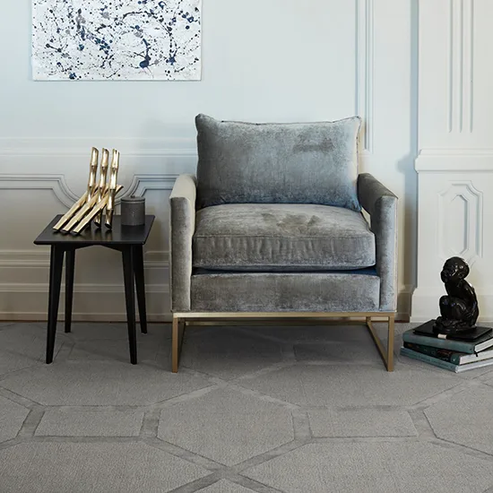 Wool Entrance rug 180x270 cm, True greige Layered