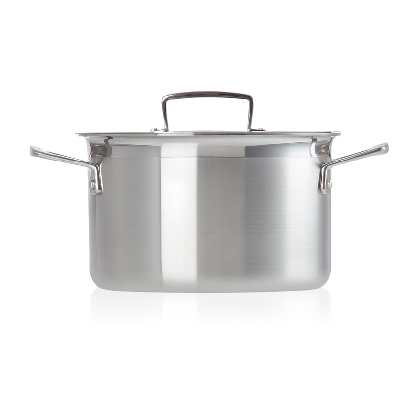 Le Creuset 3-Ply casserole with lid 2.3 l | Scandinavian Design | Cooking pots & Casserole dishes | Silver-coloured