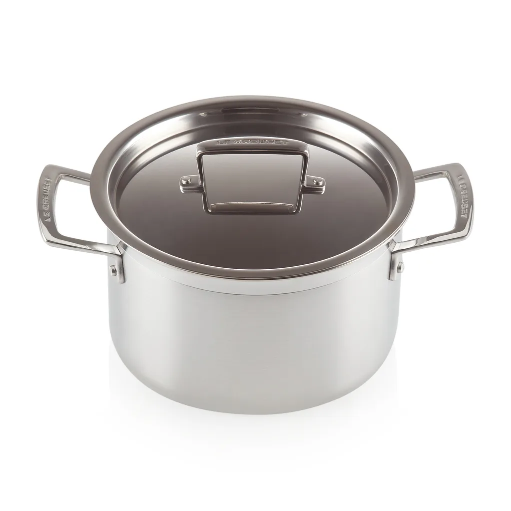 Le Creuset 3-Ply casserole with lid 4 l | Scandinavian Design | Cooking pots & Casserole dishes | Silver-coloured