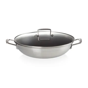 Le Creuset 3-Ply non-stick wokpanna with glass lid - 4.3 l - Le Creuset