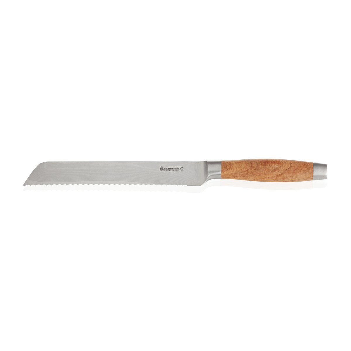 Le Creuset bread knife with olive wood handle 20 cm