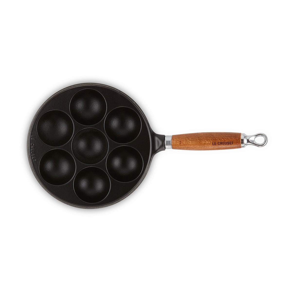 Le Creuset cast iron doughnut tin Matte black | Scandinavian Design | Frying pans & skillets | Black