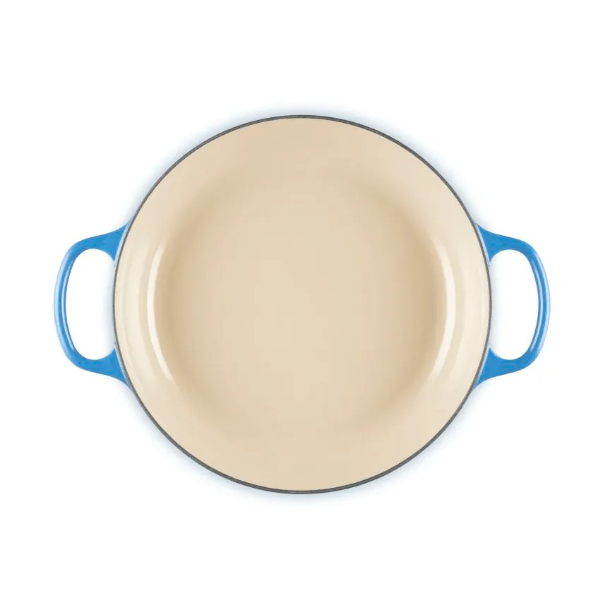 Le Creuset Classic cast iron buffet casserole with glass lid, Azure, 3.5 l Le Creuset