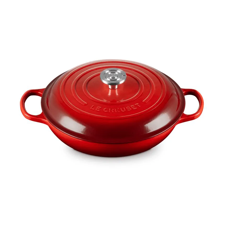 Le Creuset Classic cast iron buffet casserole with glass lid, Cerise, 3.5 l Le Creuset