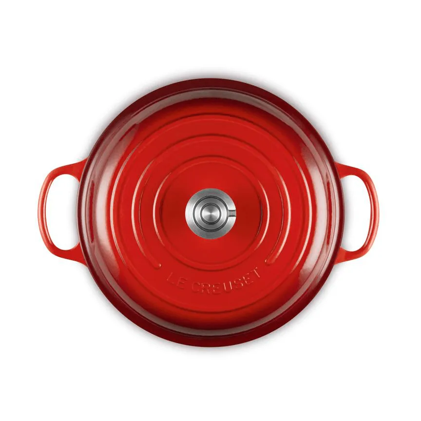 Le Creuset Classic cast iron buffet casserole with glass lid, Cerise, 3.5 l Le Creuset
