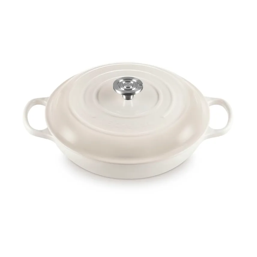 Le Creuset Classic cast iron buffet casserole with glass lid, Meringue, 3.5 l Le Creuset