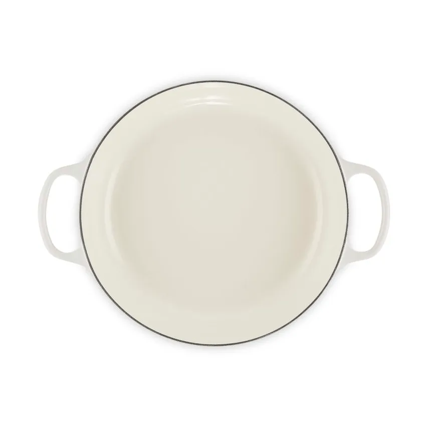 Le Creuset Classic cast iron buffet casserole with glass lid, Meringue, 3.5 l Le Creuset