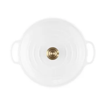 Le Creuset Classic cast iron buffet casserole with glass lid - White, 3.5 l - Le Creuset