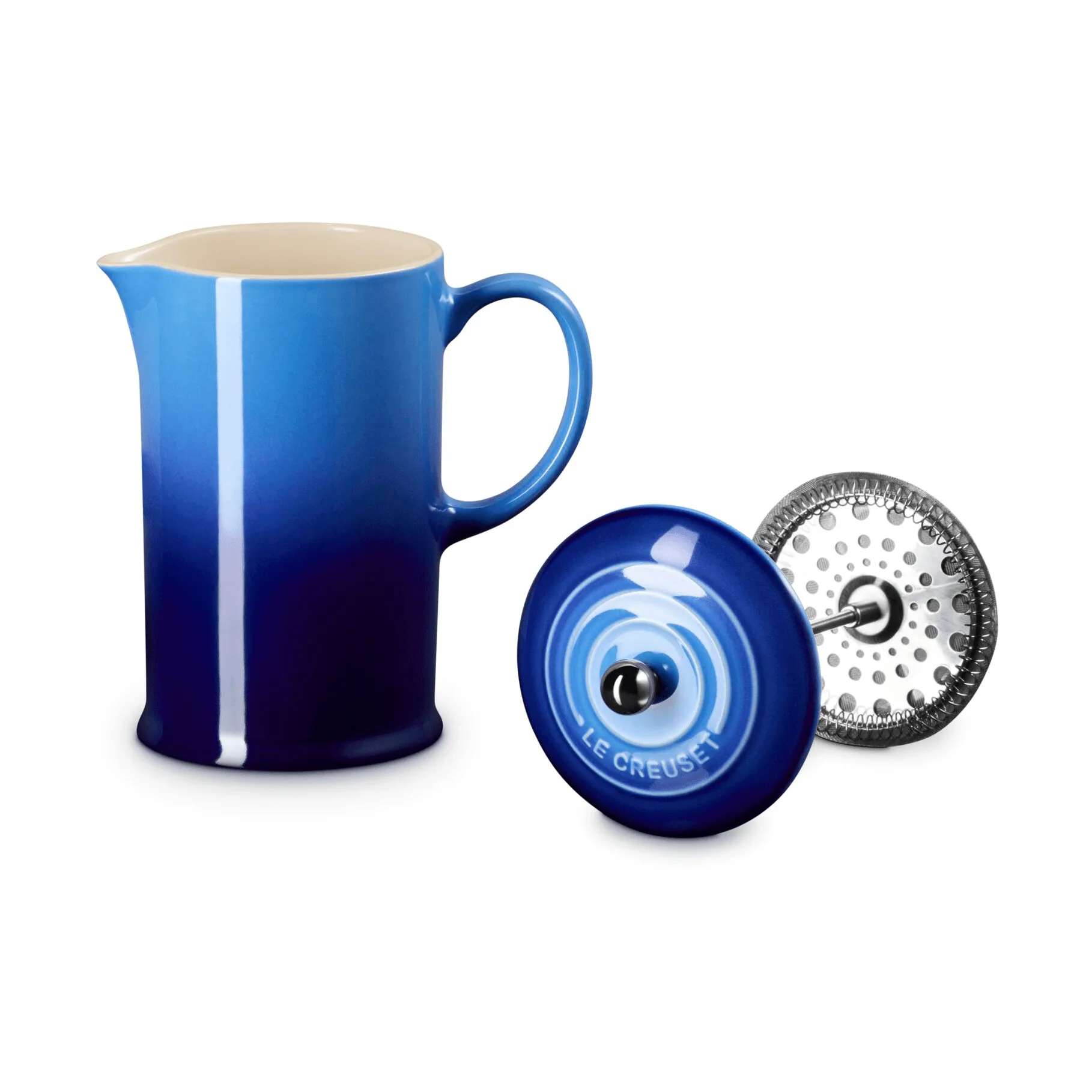 Le Creuset coffee press pot, Azure, 1 L Le Creuset