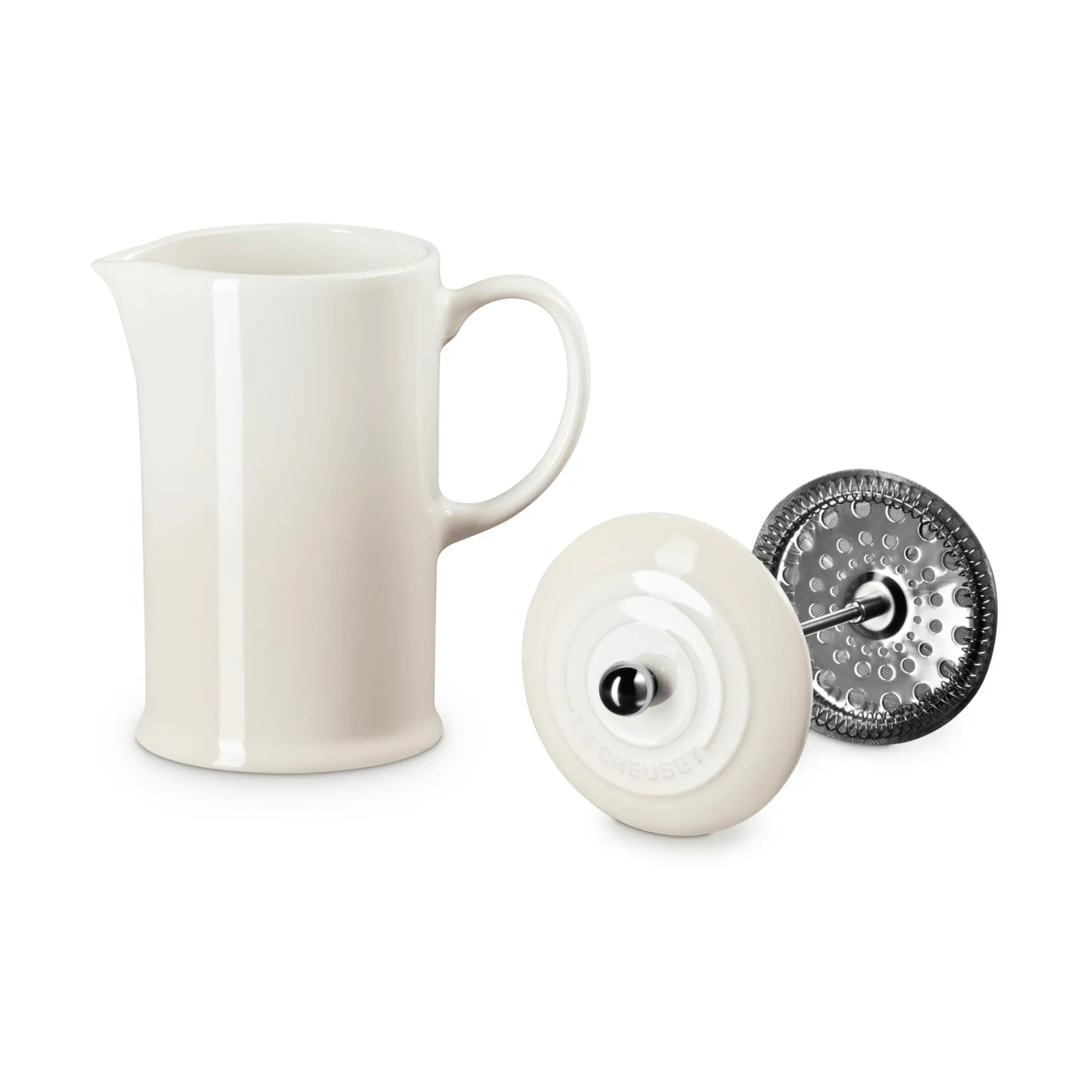 Le Creuset coffee press pot, Meringue, 1 l Le Creuset